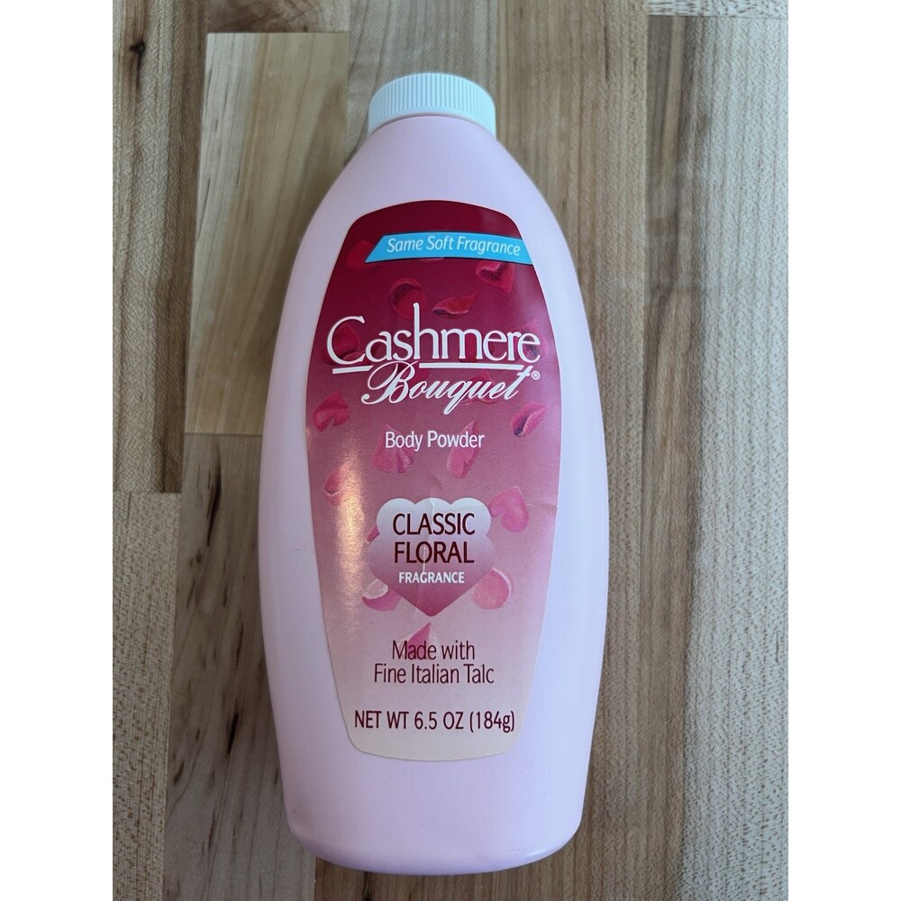 Vtg Cashmere Bouquet Baby Powder Classic Floral Pink Display Stage Movie Prop